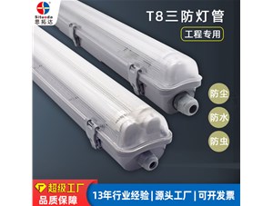 高效防水IP65的单支T8三防灯管
