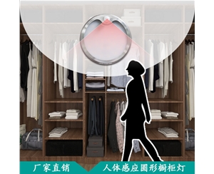 Human body induction round cabinet light