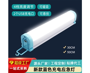 新款蓝色充电应急灯管