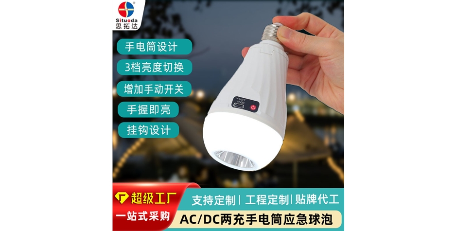 两充手电筒应急球泡 Z726
